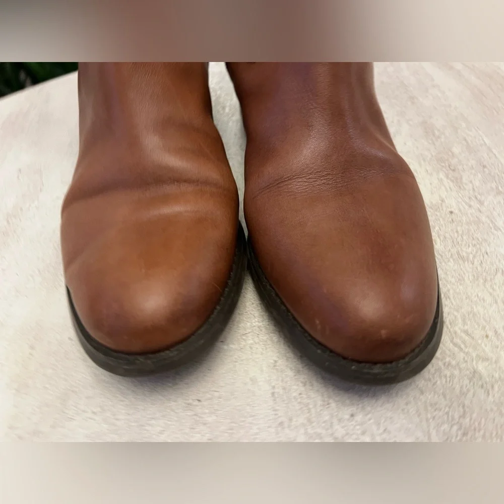 Etienne Aigner Tan Leather Knee-High‎ Boots - Women’s Size 7